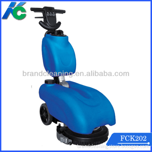 Portable compact floor scrubber dryer